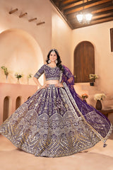 Reception Special Embroidery & Sequence Designer Lehenga Choli