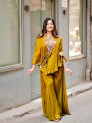 Stylish Air Tex Chinon Sequence Embroidery Work Co-ord Set