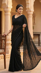 Designer Georgette Beats Work Saree