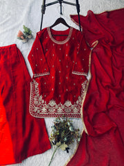 Eid Special Fendy Silk Sequence Embroidery Work Suit