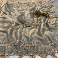 Beautiful Pure Fandy Sattin Silk Saree