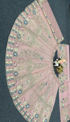 Party-wear Soft Net Embroidery Sequence Work Lehenga Choli
