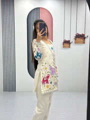 Beautiful Pure Tissue Simmer Silk Co-Ord Set