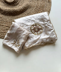 Magic Soft Fendy Silk With Khatli Handwork Butta Designer Saree