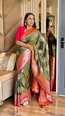 Beautiful Soft & Elegant With Rich & Vibrant Colour Combination Saree
