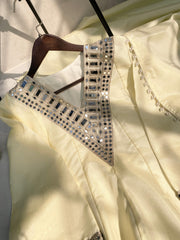 Festive Special Cosmos Mirror With Embroidery Work Sharara