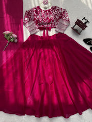 Party-wear Designer Jimmy Choo Silk Coding Dori With Sequence Work Lehenga Choli