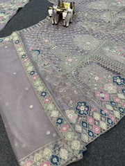 Party-wear Soft Net Embroidery Sequence Work Lehenga Choli