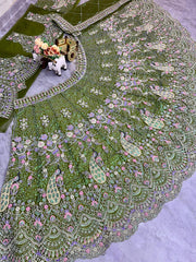 Elegant Soft Butterfly Net Sequence Work Lehenga Choli