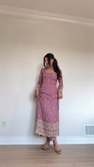 Festive Special Georgette Embroidery Work Suit