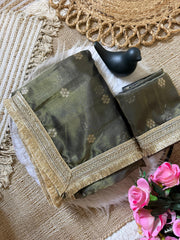 Beautiful Tussar Silk Sabhay Sachi Inspired Lace Border Work Saree