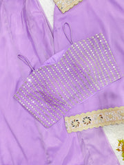 Wedding Special Georgette Sequence Embroidery Work Four Piece Set