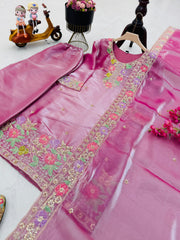 Party-wear Jimmy Choo Bits Embroidery Sequence Coding Sharara