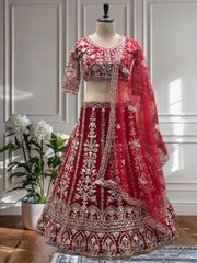 Engagement Special Net Embroidery Sequence Coding Designer Lehenga Choli