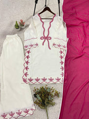 Beautiful Rayon Embroidery Work Pakistani Suit