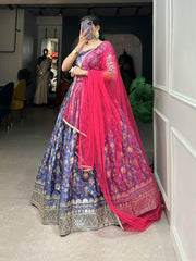 Bridesmaids Digital Print With Embroidery Sequence Work Lehenga Choli