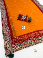 Beautiful Georgette Bandhej Saree