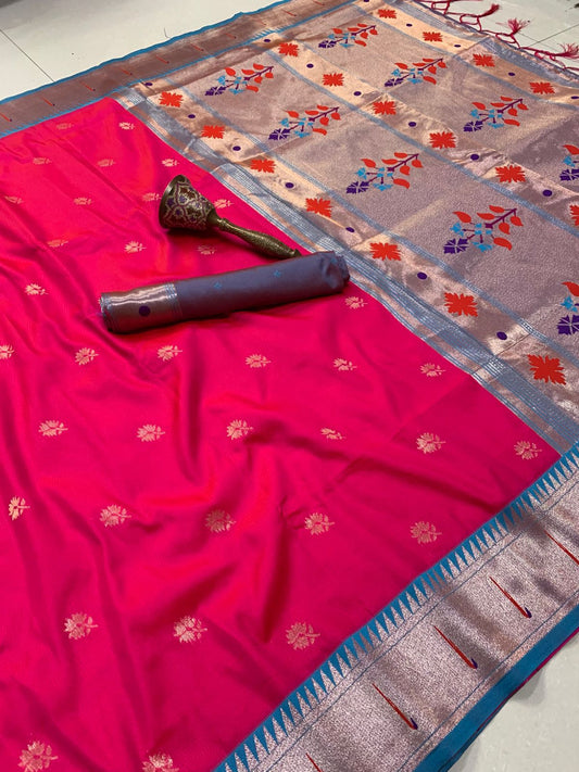 Beautiful Soft Kanchivaram Pethani Silk Saree