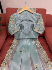 Trending Jimmy Choo Thread With Sequence Work Saree