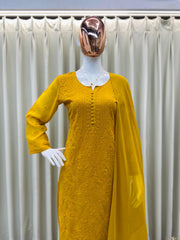 Designer Wear Georgette Embroidery Work Salwar Suit