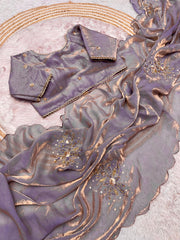 Beautiful Party-wear Soft Fendy Handwork Saree