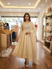 Festive Special Coss Moss Silk Codding Sequence Embroidery Work Gown
