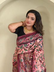 Beautiful Malai Cotton Printed Saree