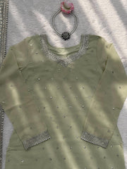 Party-wear Georgette Thread With Sequence Work Sharara Set