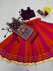 Navratri Special Vichitra Silk Work Lehenga Choli