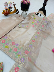 Party-wear Jimmy Choo Bits Embroidery Sequence Coding Sharara