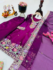 Party-wear Jimmy Choo Bits Embroidery Sequence Coding Sharara