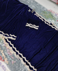 Beautiful Velvet Ready To Wear Saree