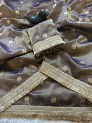 Beautiful Tussar Silk Sabhay Sachi Inspired Lace Border Work Saree