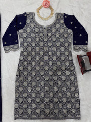 Party-wear Georgette Thread With Sequence Work Suit