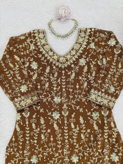 Festive Special Georgette Thread With Sequence Work Ethnic Suit