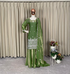 Eid Special Fendy Sequence Embroidery Work Suit