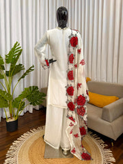 Beautiful Party-wear Fendy Silk Thread Work Salwar Suit