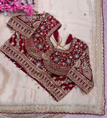 Party-wear Rangoli Silk Sequence Coding Embroidery Work Saree With Stitched Blouse