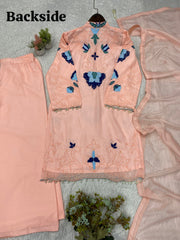 Wedding Special Soft Organza Embroidery Work Suit