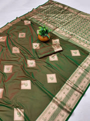 Beautiful Traditional Banarasi Rich Pallu & Border Saree