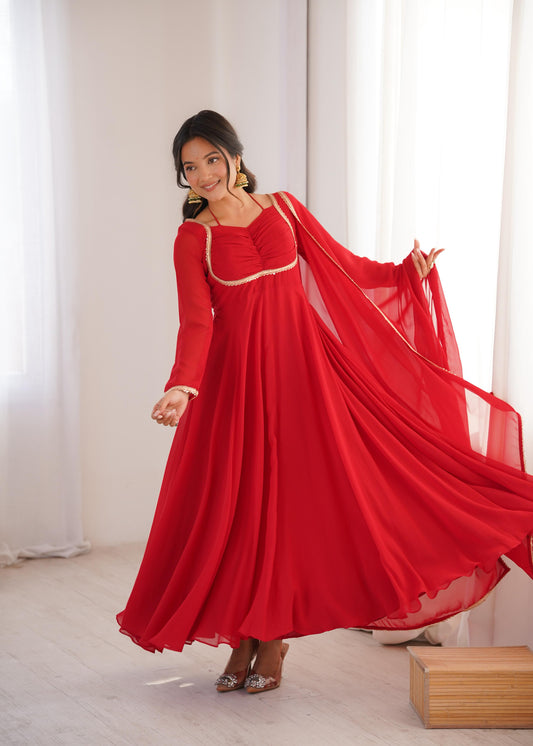 Festive Special Georgette Fancy Designer Anarkali Gown