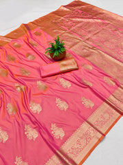 Beautiful Traditional Banarasi Rich Pallu & Border Saree