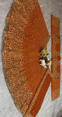 Beautiful Party-wear Butterfly Net Embroidery & Sequins Work Lehenga Choli