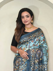 Beautiful Malai Cotton Printed Saree