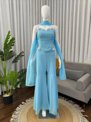 Trendy 90’s Style Mirror Work Sharara Set