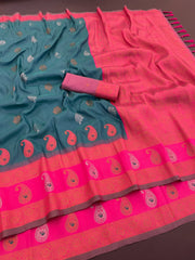 Beautiful Pure kanjivram Banarasi Silk Saree