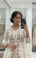 Trendy Rangoli Silk Sequence Embroidery Work Top Palazzo & Dupatta