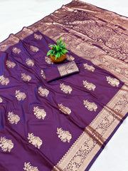 Beautiful Traditional Banarasi Rich Pallu & Border Saree