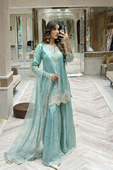 Designer Fandy Silk Embroidery Sequence Work Suit