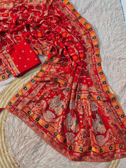 Beautiful Sada Saubhagyavati Bhava Saree